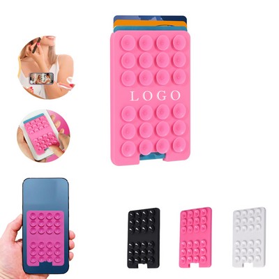 Suction Cup Card Holder For Phone Phone Sticky Wallet