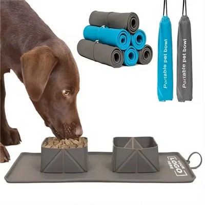 Collapsible Travel Dog Bowl for Food and Water