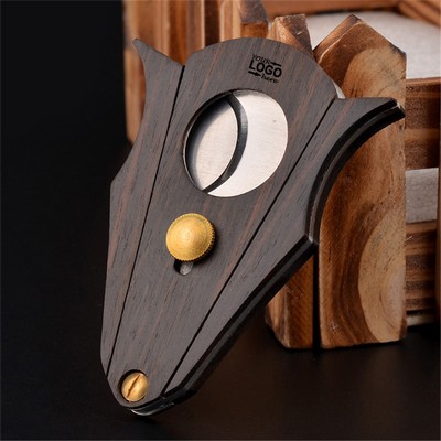 Wood Cigar Cutter With Lock System