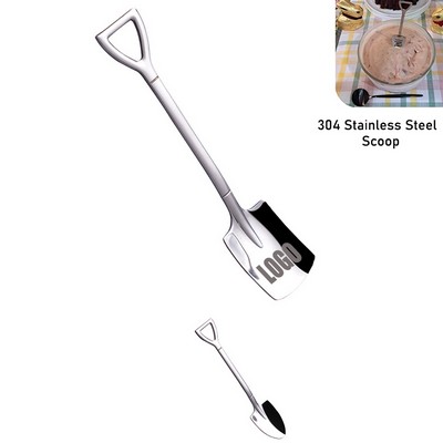 6" Food Grade Stainless Steel Ice Cream Spoon Scoop Shovel