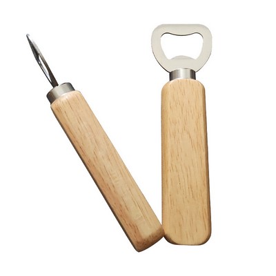 Wooden Handle Beer Bottle Opener