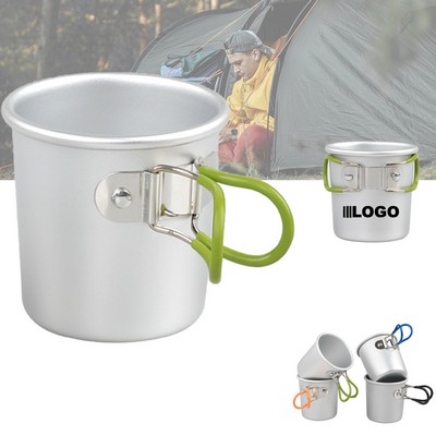 Stainless Steel Foldable Handles Camping Cups