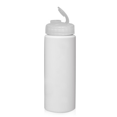 HDPE Plastic Water Bottles with Sipper Lids 32oz