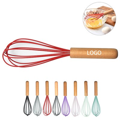 Silicone Whisk w/Wood Handle