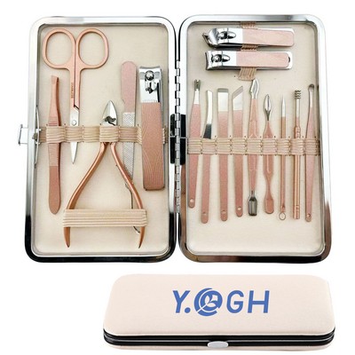 Rose Gold 16 In 1 Manicure Sets