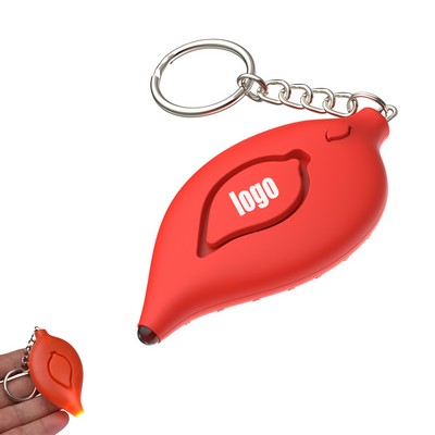 Leaf-Shaped Personal Alarm Keychain