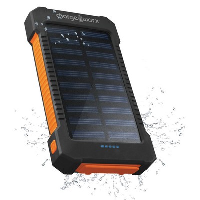 CHARGEWORX Chargeworx 10,000 Mah Solar Powered Power Bank