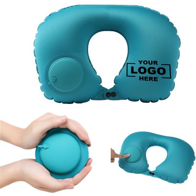 Inflatable Travel Neck Pillow U-Shape Compact