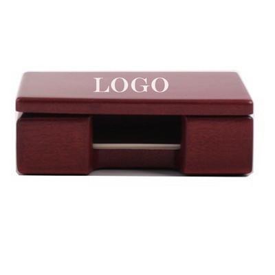 Rosewood Mahogany Business Card Holder.