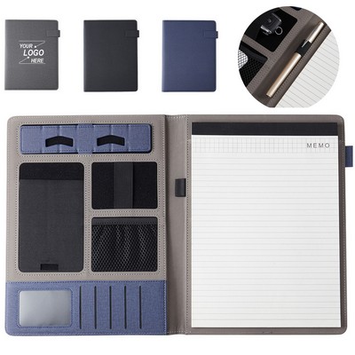 A4 Leather Portfolio Binder for Professionals