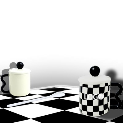 Black And White Checkered Mugs