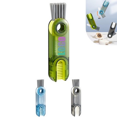 3-in-1 Multifunctional Cleaning Brush Tiny Bottle Cup Lid Detail Brush Straw Cleaner Tool