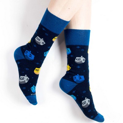 Hanukkah Socks - Eight Nights of Cozy Foot Celebration - American Made