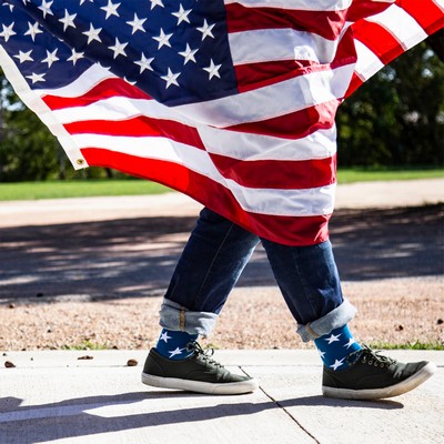 Crew USA Socks - Patriotic Footwear for American Pride - American Made