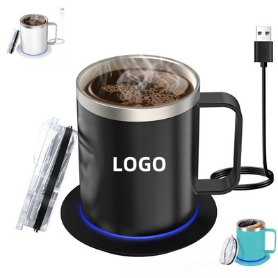 2-in-1 Wireless Charging Coffee Mug Warmer Set