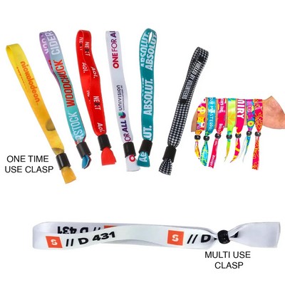 Customizable Disposable Fabric Wristbands