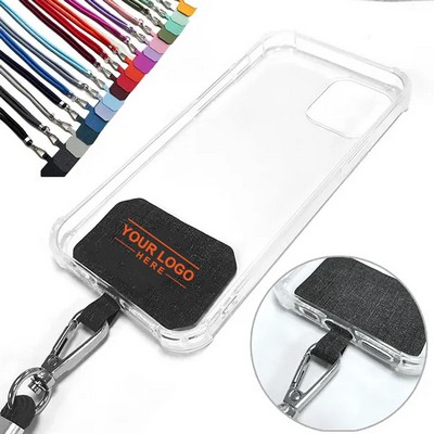 Cell Phone Lanyard Tether Strap with Secure Tabs