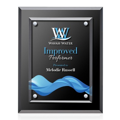 VividPrint™ Plaque - Lexicon/Silver 9"x12"