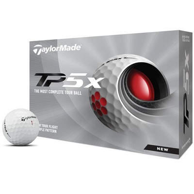 Taylormade Tp5X 21 White Golf Balls - 1 Dozen