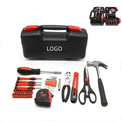 39-Piece Tool Kit with Portable Toolbox