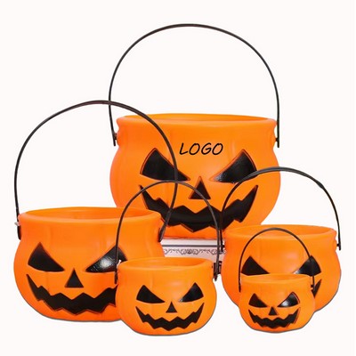 5Pc Halloween Carrying Witch Candy Bucket