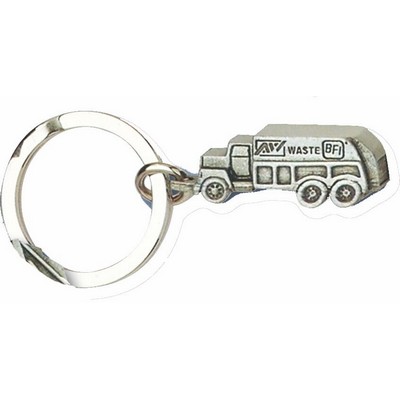 Garbage Truck Key Tag & Key RIng