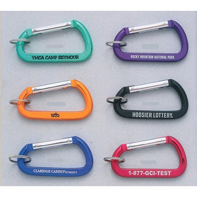 Assorted Colors Jumbo Carabiner w/Split Ring