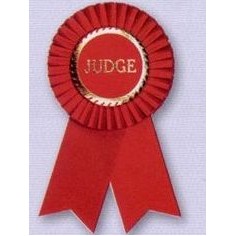 3-1/2" Stock Rosettes W/ Pin Backs / 1ST PLACE