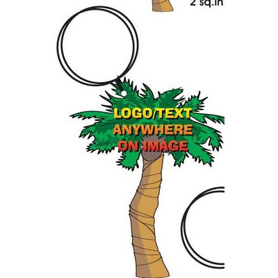 Palm Tree Executive Key Chain w/Mirrored Back (6 Square Inch)