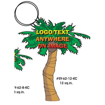 Palm Tree Executive Key Chain w/Mirrored Back (12 Square Inch)