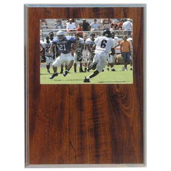 8"x10" Slide-In Frame Cherry Finish Plaque W/ 4"x6" Window