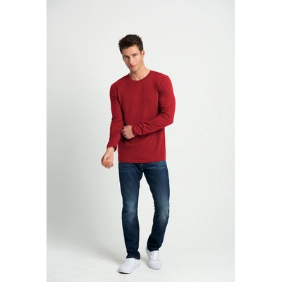 Men's Cotton Crew Long Sleeve T-Shirt