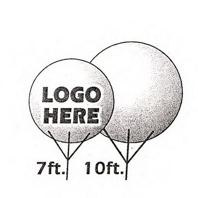 10' PVC Inflatable Sphere Balloons (No Art)