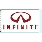 Authorized Dealer Free Flying Drape Flags (Infiniti®) (2.5' x 3.5')