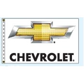 Authorized Dealer Free Flying Drape Flags (Chevrolet®- Blue) (2.5' x 3.5')