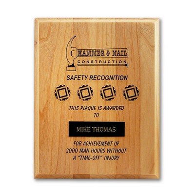 7" Solid Wood Recognition Plaques