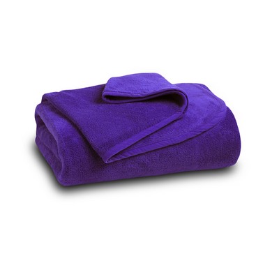 Purple Coral Fleece Throw Blanket