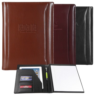 Atlantis Brown Leather Padfolio