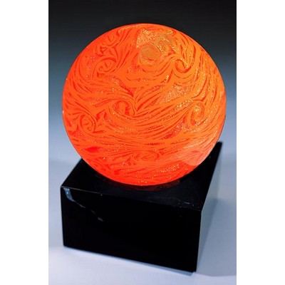 Solar Storm Sculpture w/ Marble Base (3"x4.5")