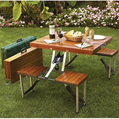 Wood Foldable Picnic Table