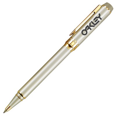 Brass Ballpoint Pen w/ Gold Trim