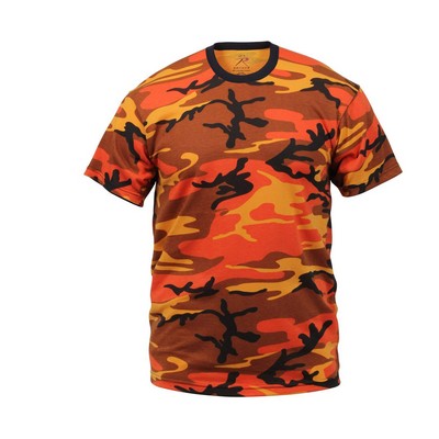 Savage Orange Camouflage Military T-Shirt (S to XL)