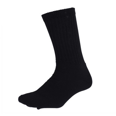 Black Athletic Crew Socks (10-13)