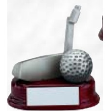 5 1/2" Resin Sculpture Award w/ Oblong Base (Putter)