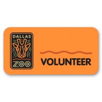 Laminated Name Badge (1.75"x3.5") Rectangle