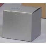 Tinted Gloss Silver Tuck-It® One-Piece Folding Gift Box (4"x4"x2")