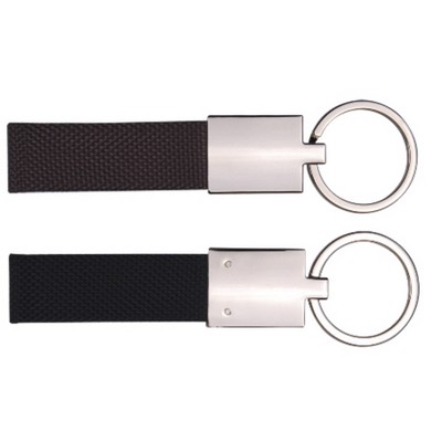 Canvas Metal Key Chain