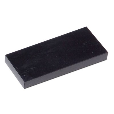 Jet Black Rectangular Marble Base (8"x5/16"x4")