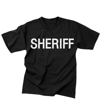 Black 2 Sided Sheriff T-Shirt (2XL)