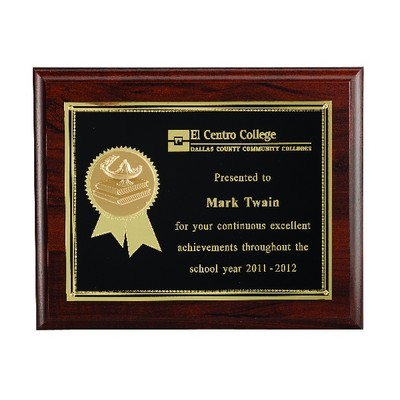 Genuine Walnut Plaque Takes Insert (8"x10")